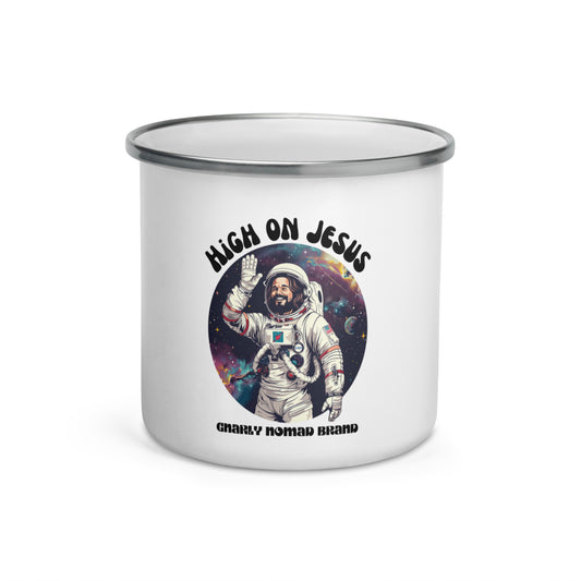 High on Jesus Astro Enamel Mug