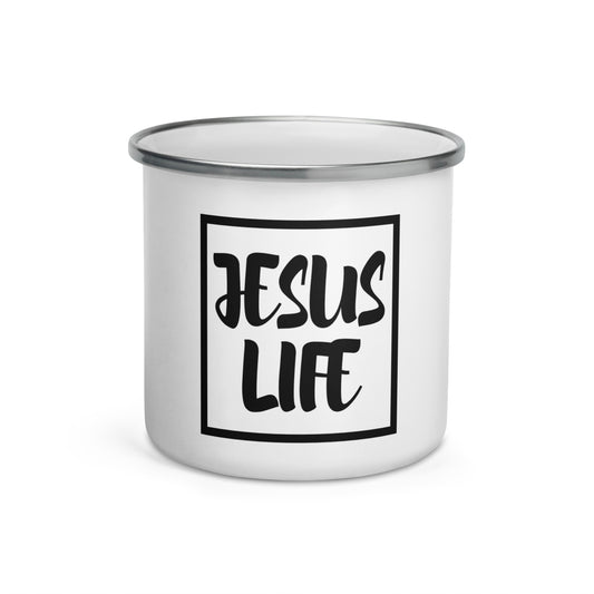 Jesus Life Enamel Mug
